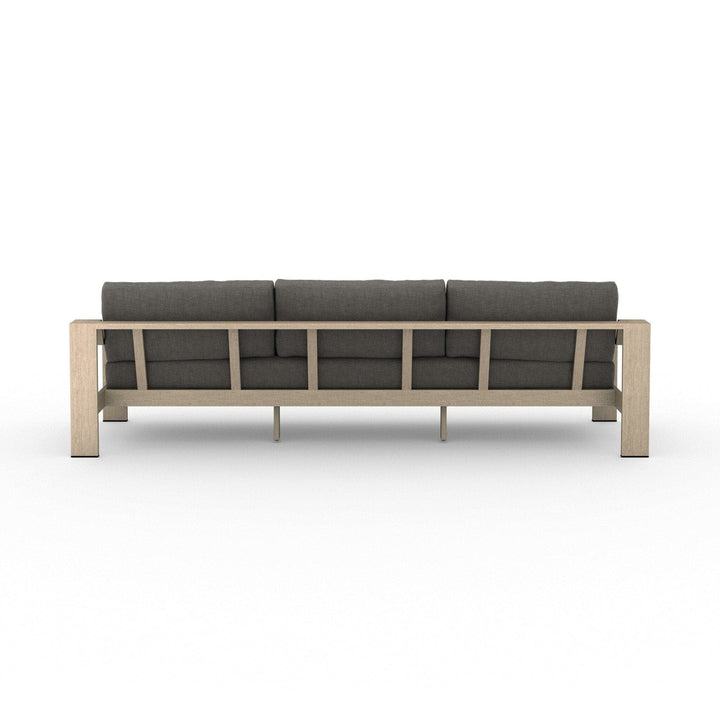 Brighton Outdoor Sofa, Washed Brown - Venao Charcoal