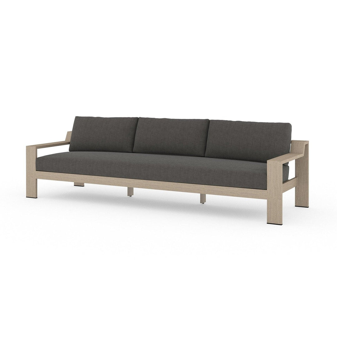 Brighton Outdoor Sofa, Washed Brown - Venao Charcoal