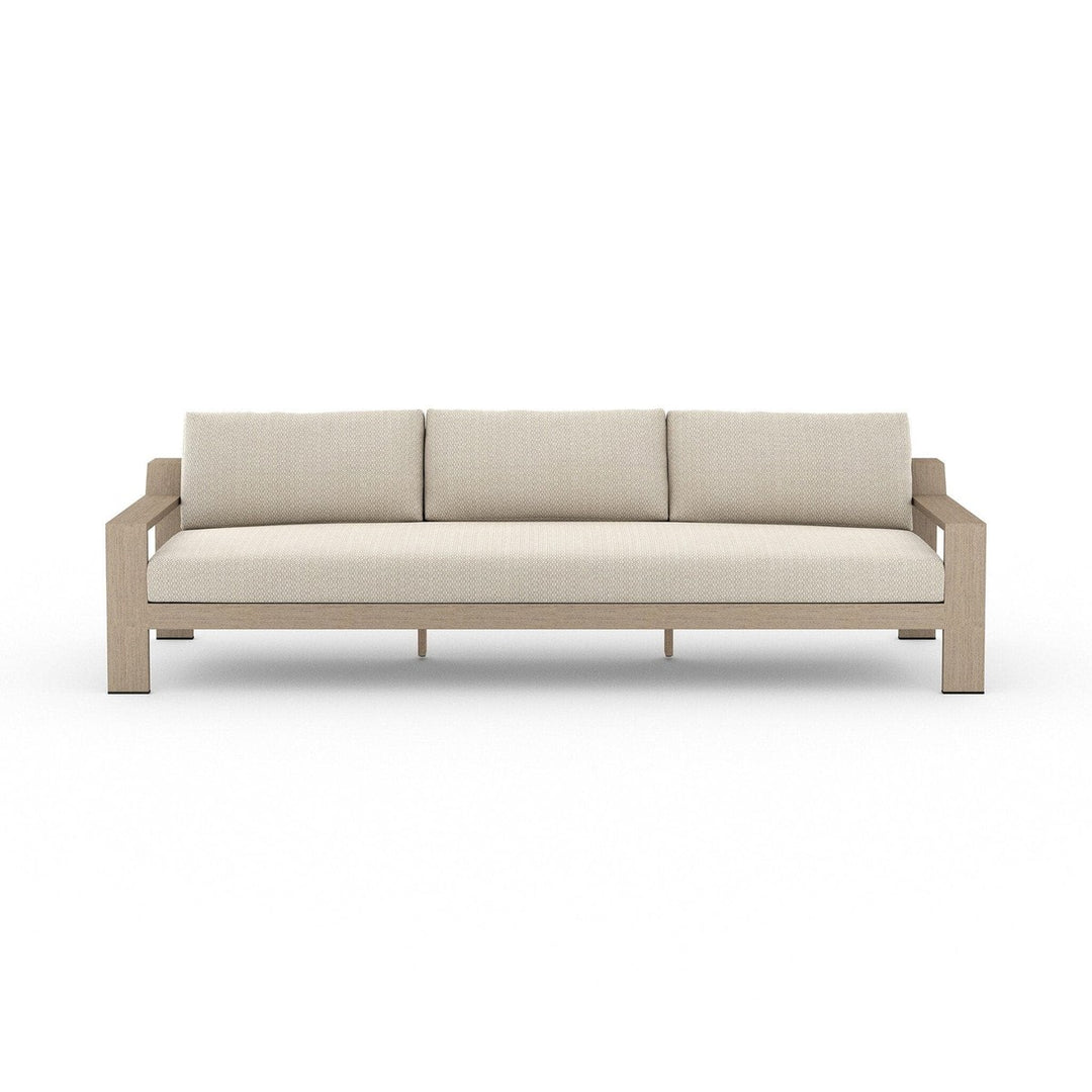 Brighton Outdoor Sofa, Washed Brown - Faye Sand