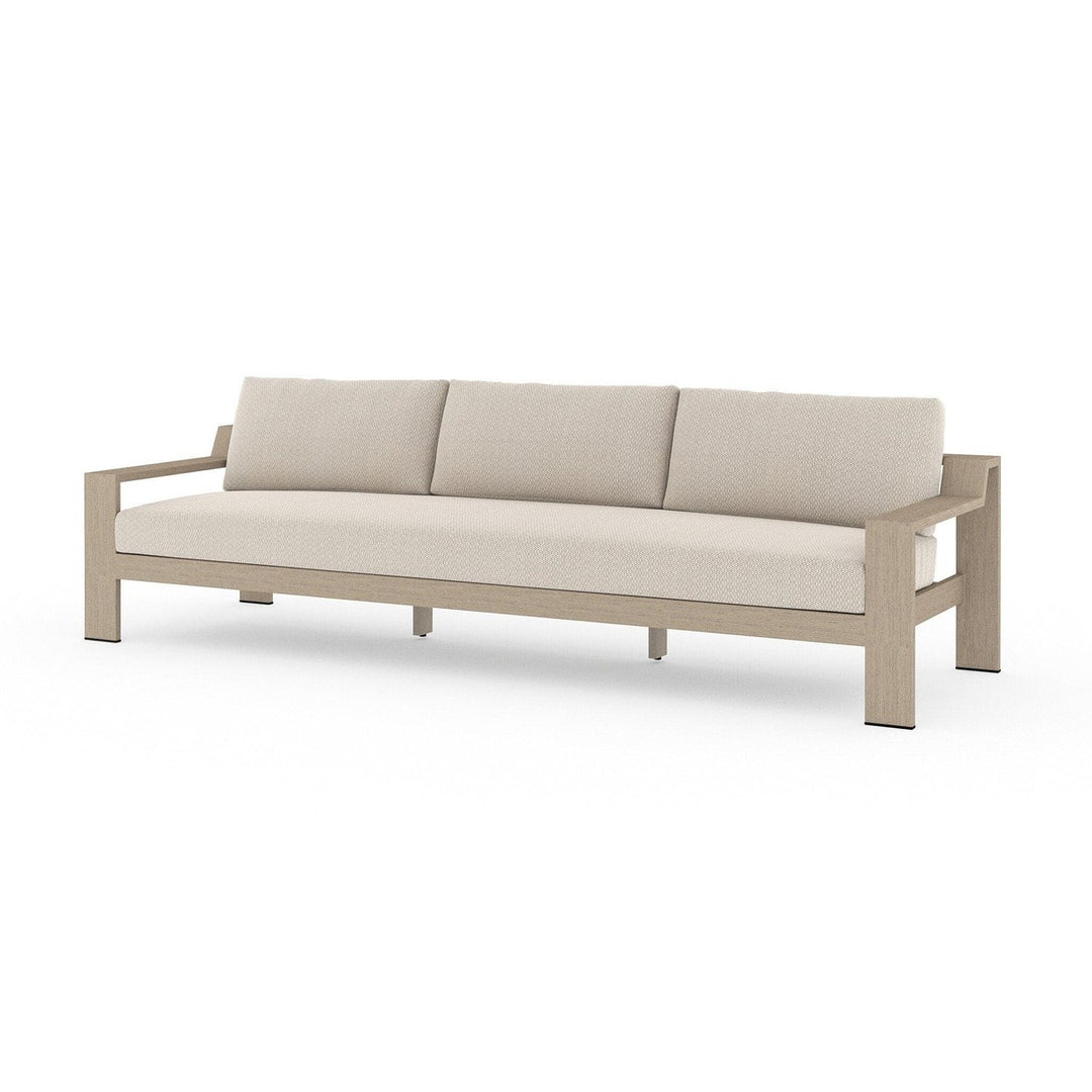 Brighton Outdoor Sofa, Washed Brown - Faye Sand