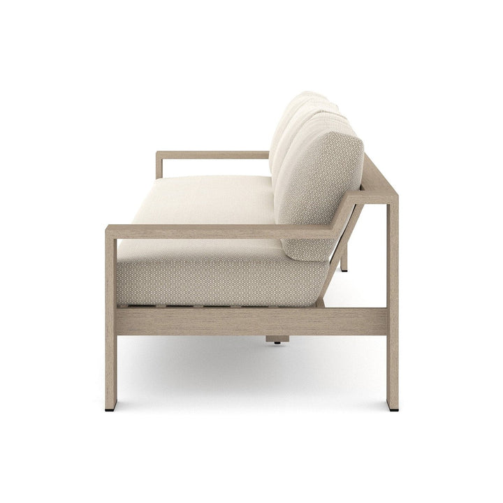 Brighton Outdoor Sofa, Washed Brown - Faye Sand