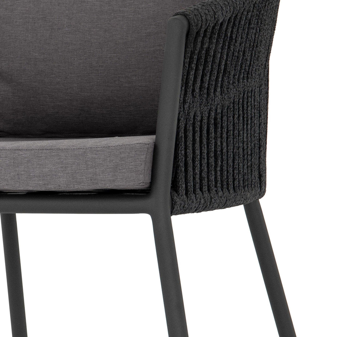 Lisbon Outdoor Dining Chair - Venao Charcoal