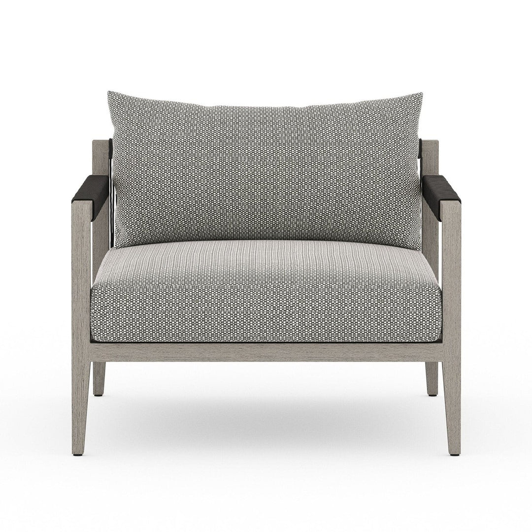 Everly Outdoor Chair, Weathered Grey - Faye Ash