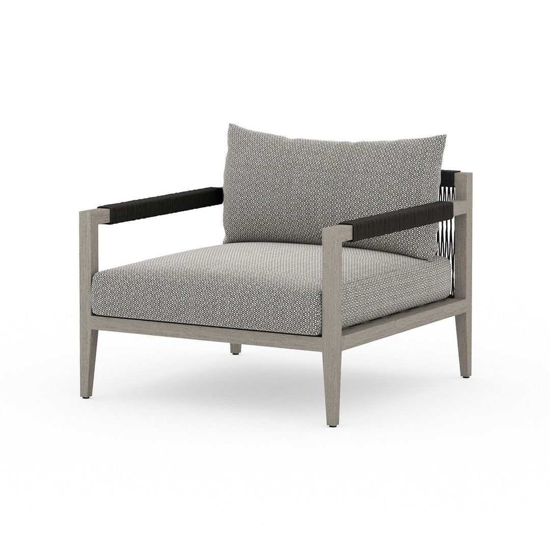 Everly Outdoor Chair, Weathered Grey - Faye Ash