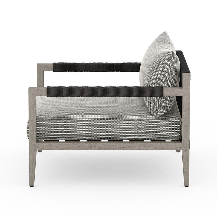 Everly Outdoor Chair, Weathered Grey - Faye Ash