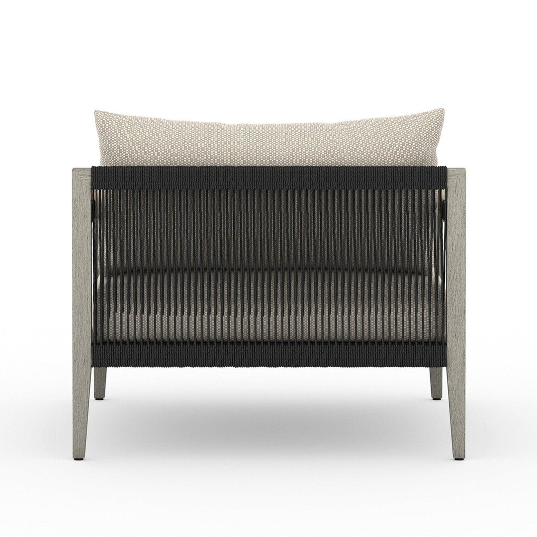 Everly Outdoor Chair, Weathered Grey - Faye Sand