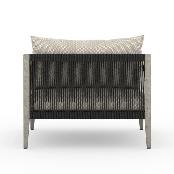 Everly Outdoor Chair, Weathered Grey - Faye Sand