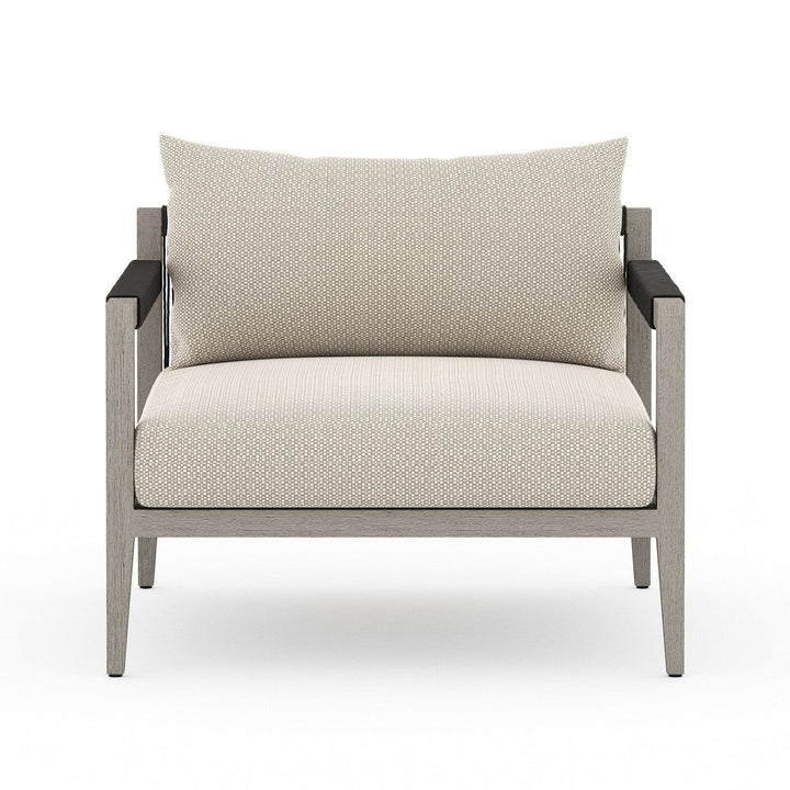 Everly Outdoor Chair, Weathered Grey - Faye Sand