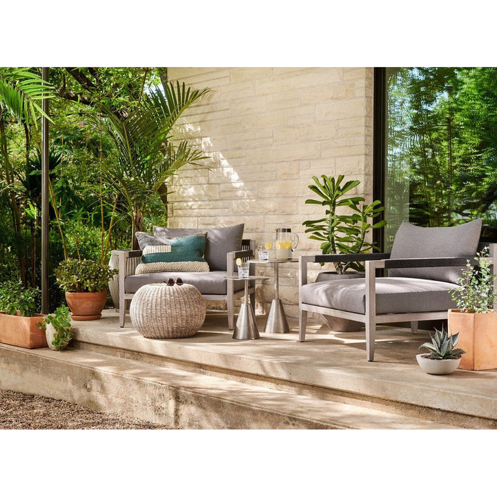 Everly Outdoor Chair, Washed Brown - Venao Grey