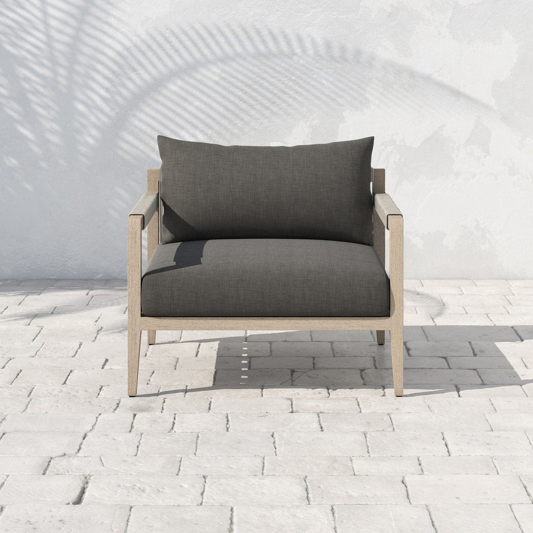 Everly Outdoor Chair, Washed Brown - Venao Grey