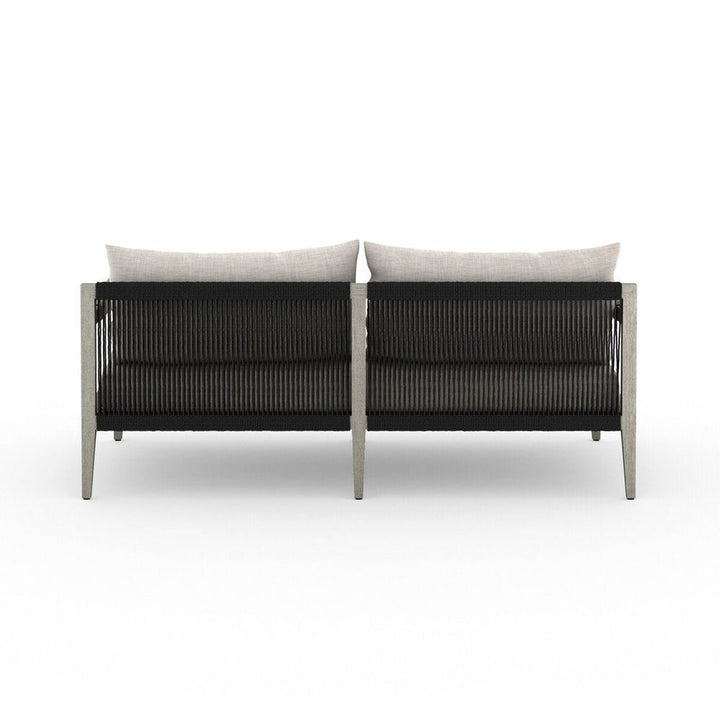 Sheffield Outdoor Sofa, Weathered Grey - 63" - Stone Grey