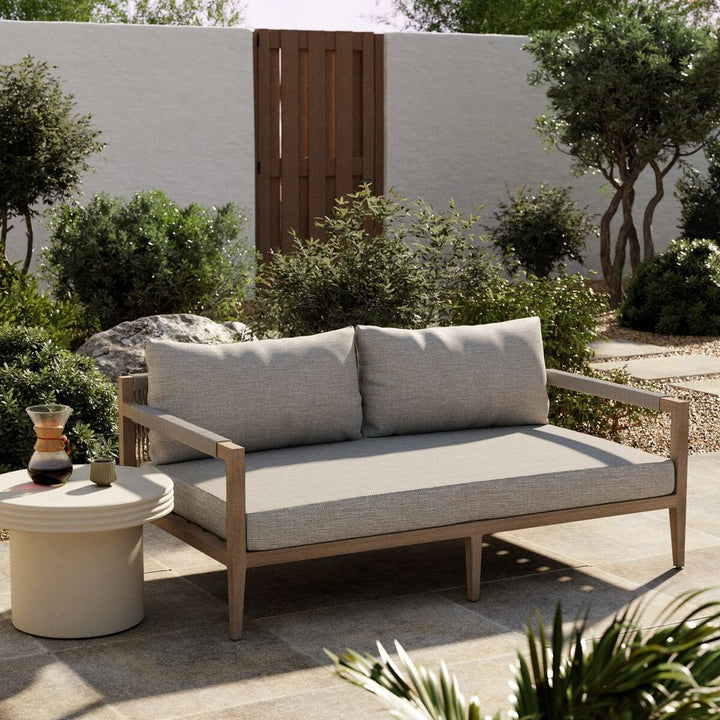 Outdoor Sofas & Sectionals Sheffield Outdoor Sofa, Washed Brown - 63" - Stone Grey