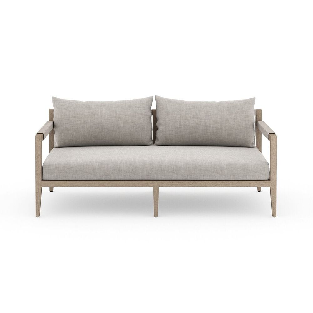 Outdoor Sofas & Sectionals Sheffield Outdoor Sofa, Washed Brown - 63" - Stone Grey