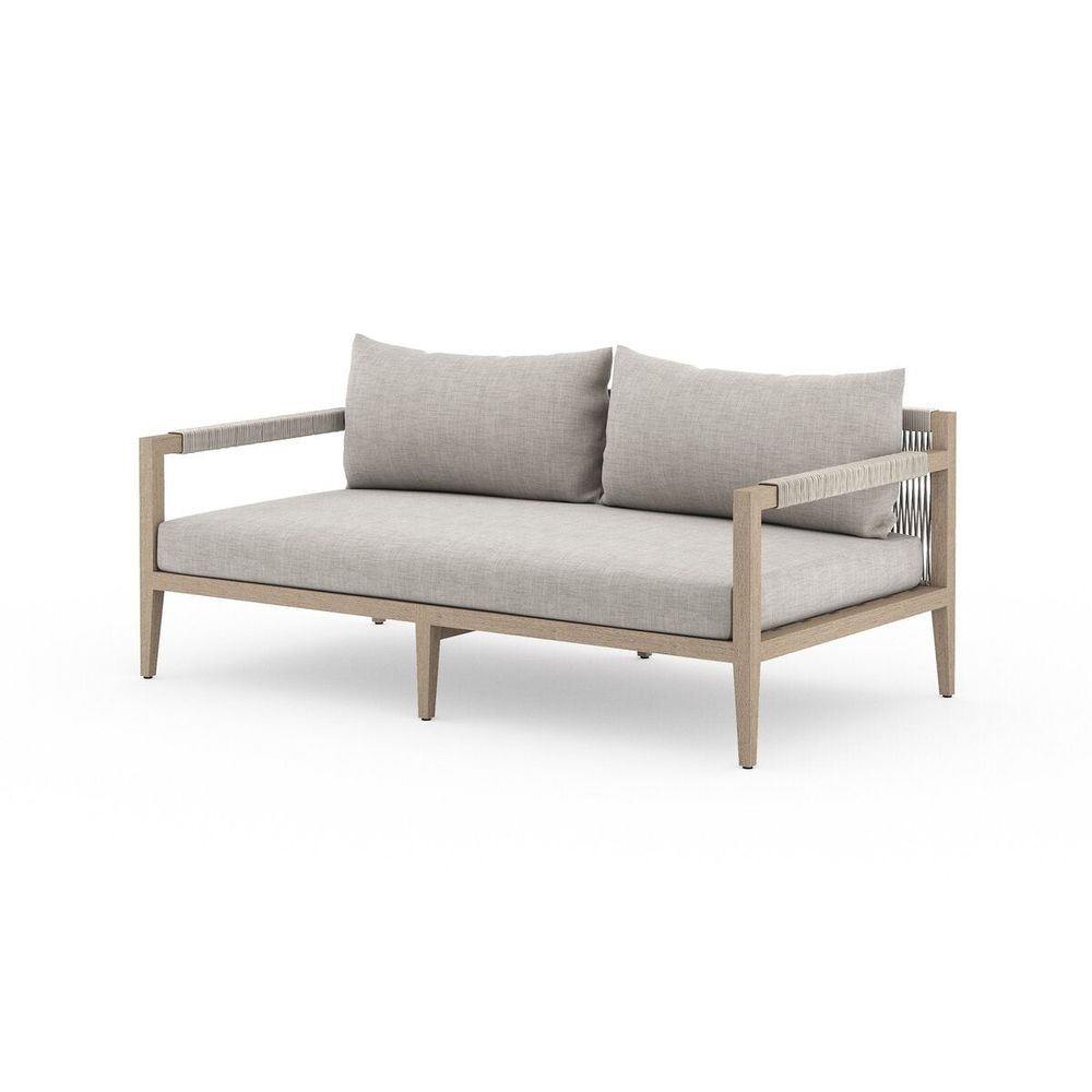 Outdoor Sofas & Sectionals Sheffield Outdoor Sofa, Washed Brown - 63" - Stone Grey
