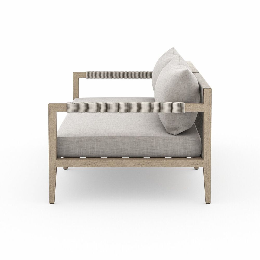 Outdoor Sofas & Sectionals Sheffield Outdoor Sofa, Washed Brown - 63" - Stone Grey