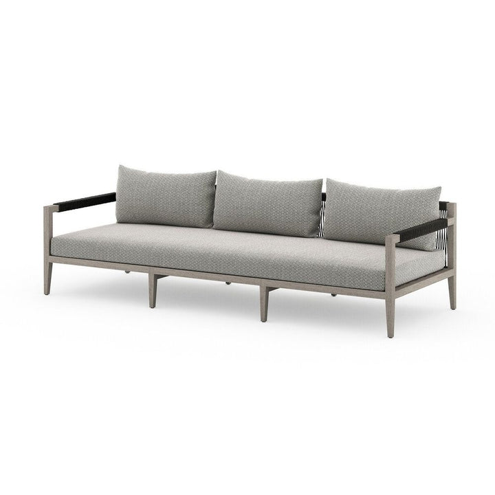 Outdoor Sofas & Sectionals Sheffield Outdoor Sofa, Weathered Grey - 93" - Faye Ash