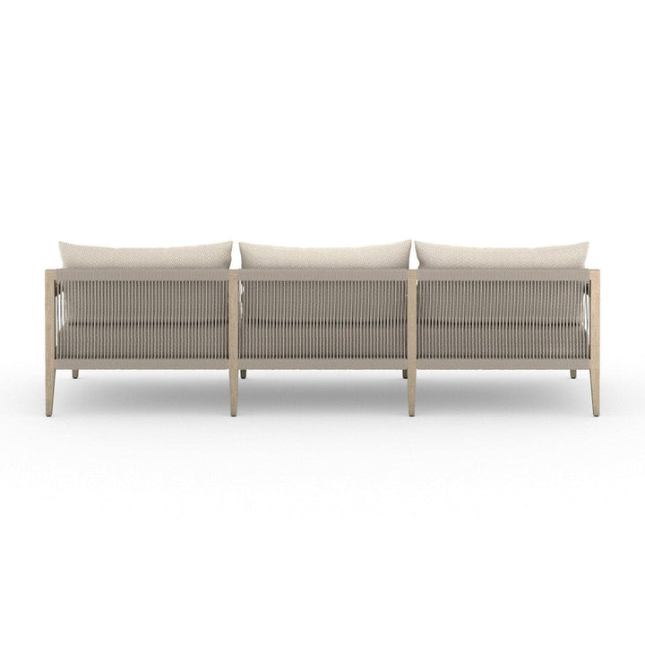 Everly Outdoor Sofa, Washed Brown - Faye Sand