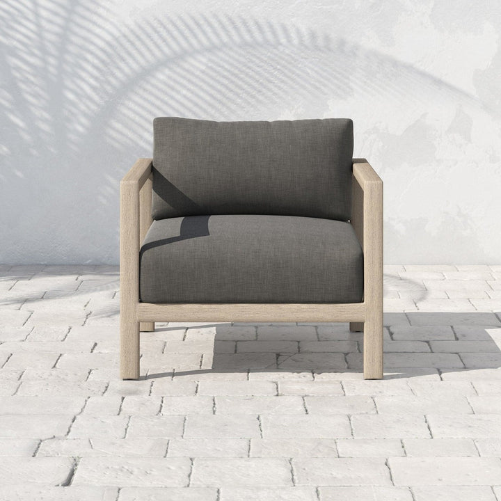 Monterey Outdoor Chair, Washed Brown - Venao Charcoal