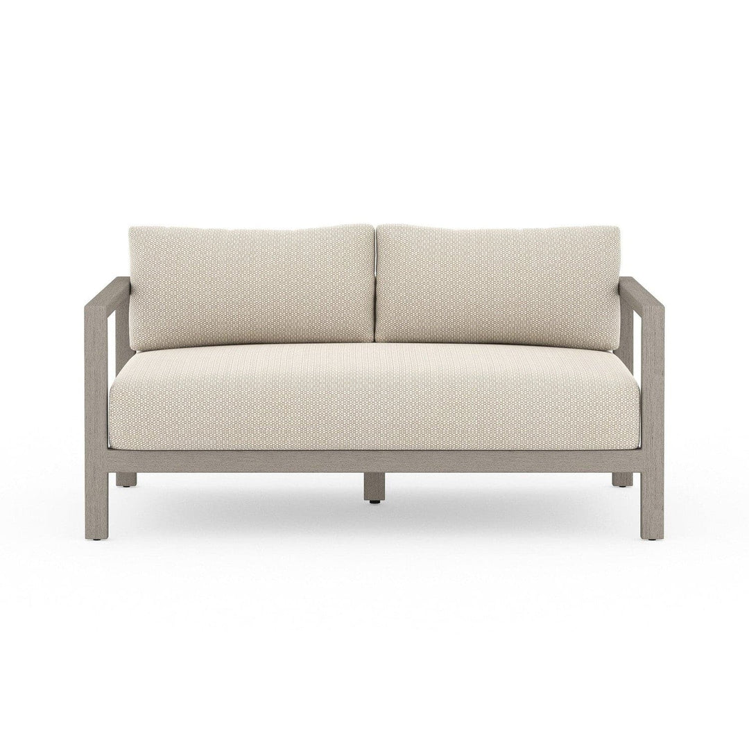 Sonoma Outdoor Sofa, Weathered Grey - Faye Sand