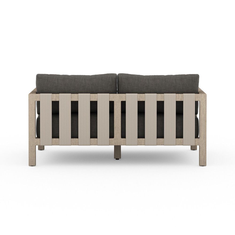 Monterey Outdoor Sofa, Washed Brown - 60" - Charcoal