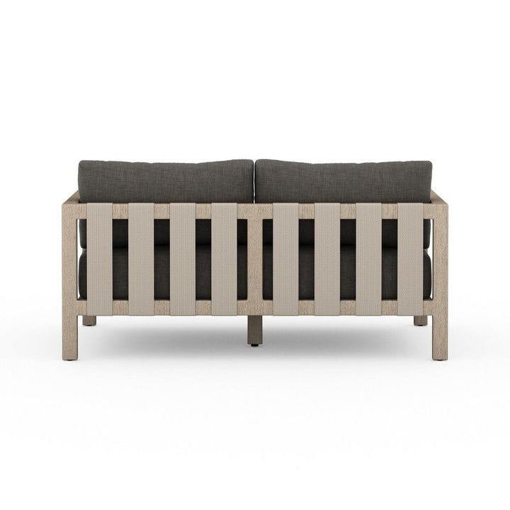 Monterey Outdoor Sofa, Washed Brown - 60" - Charcoal