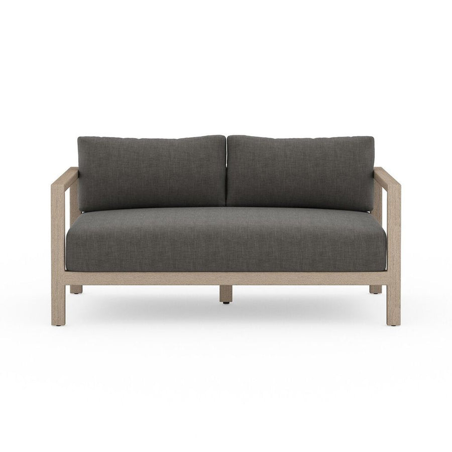 Outdoor Sofas & Sectionals Monterey Outdoor Sofa, Washed Brown - 60" - Charcoal