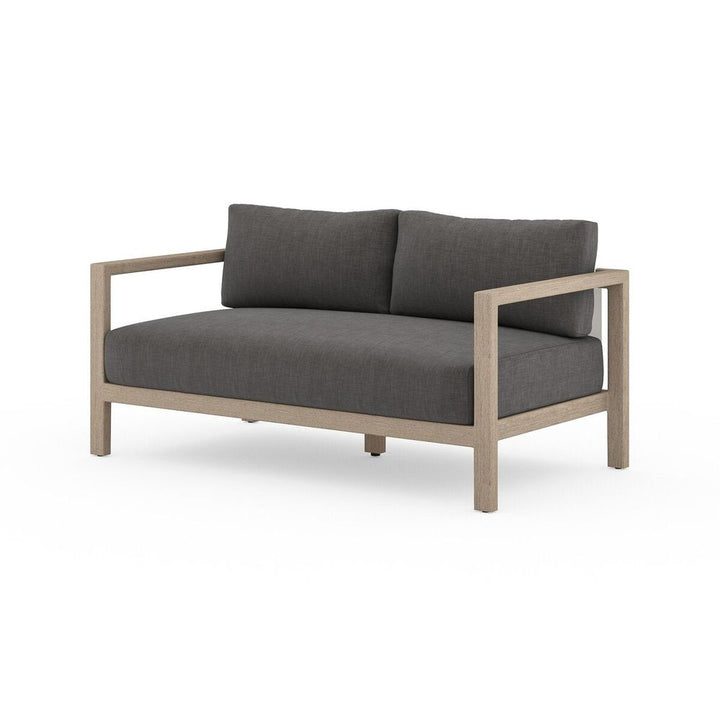 Outdoor Sofas & Sectionals Monterey Outdoor Sofa, Washed Brown - 60" - Charcoal