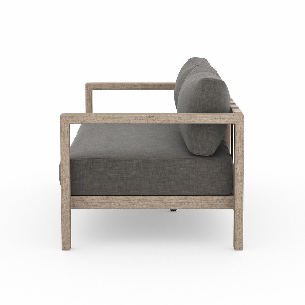 Outdoor Sofas & Sectionals Monterey Outdoor Sofa, Washed Brown - 60" - Charcoal