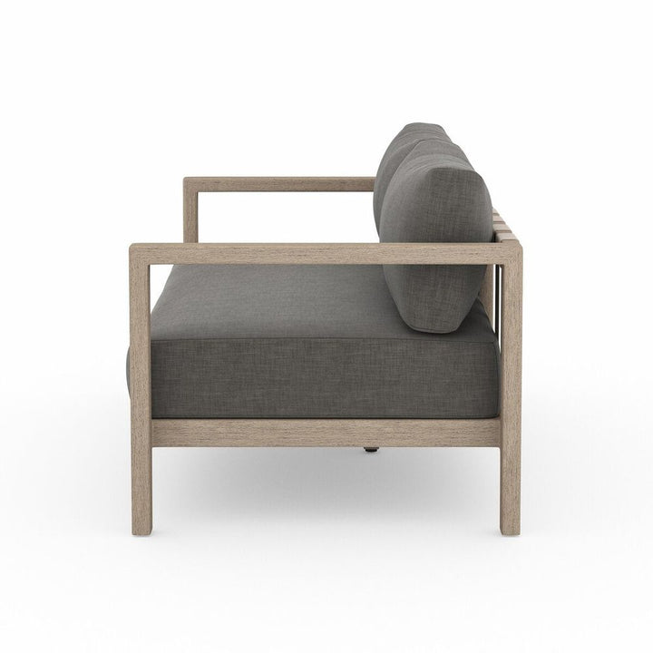 Outdoor Sofas & Sectionals Monterey Outdoor Sofa, Washed Brown - 60" - Charcoal