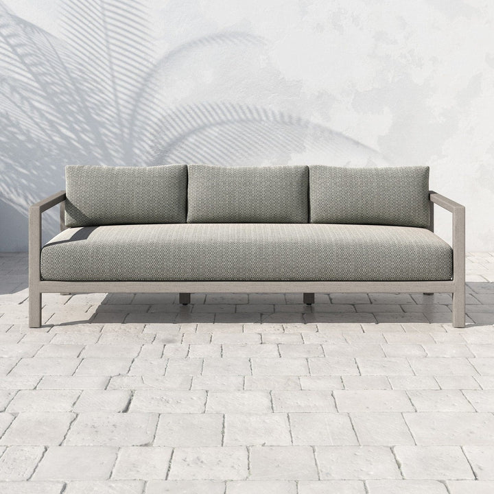 Monterey Outdoor Sofa, Weathered Grey - Venao Grey