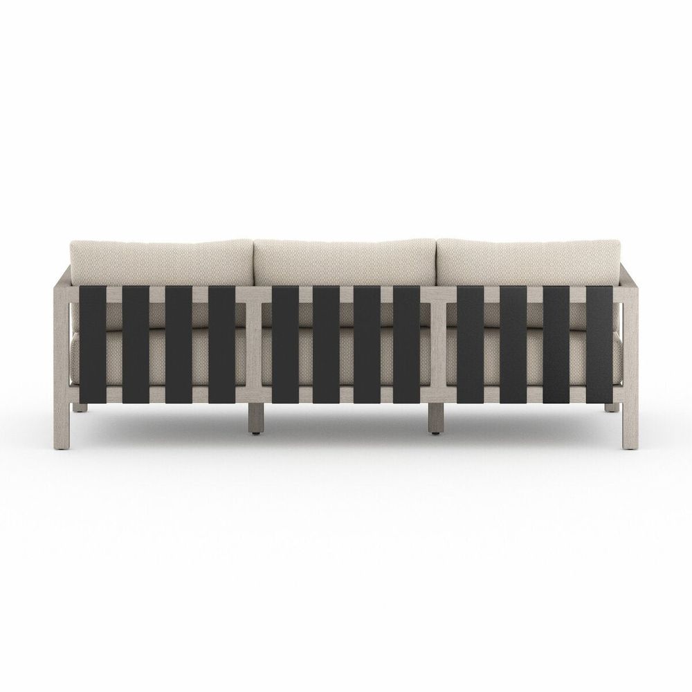Outdoor Sofas & Sectionals Monterey Outdoor Sofa, Weathered Grey - 88" - Faye Sand