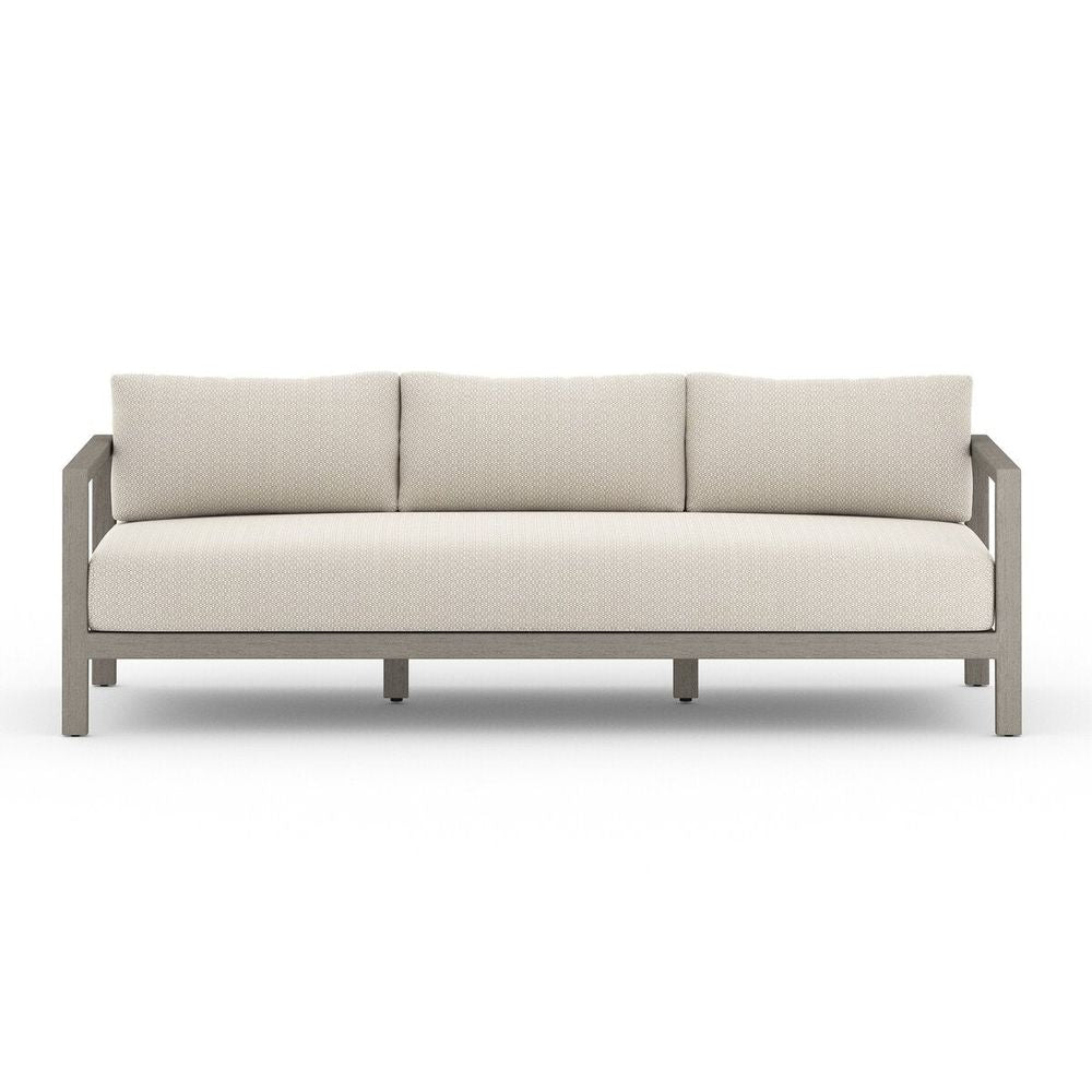 Outdoor Sofas & Sectionals Monterey Outdoor Sofa, Weathered Grey - 88" - Faye Sand