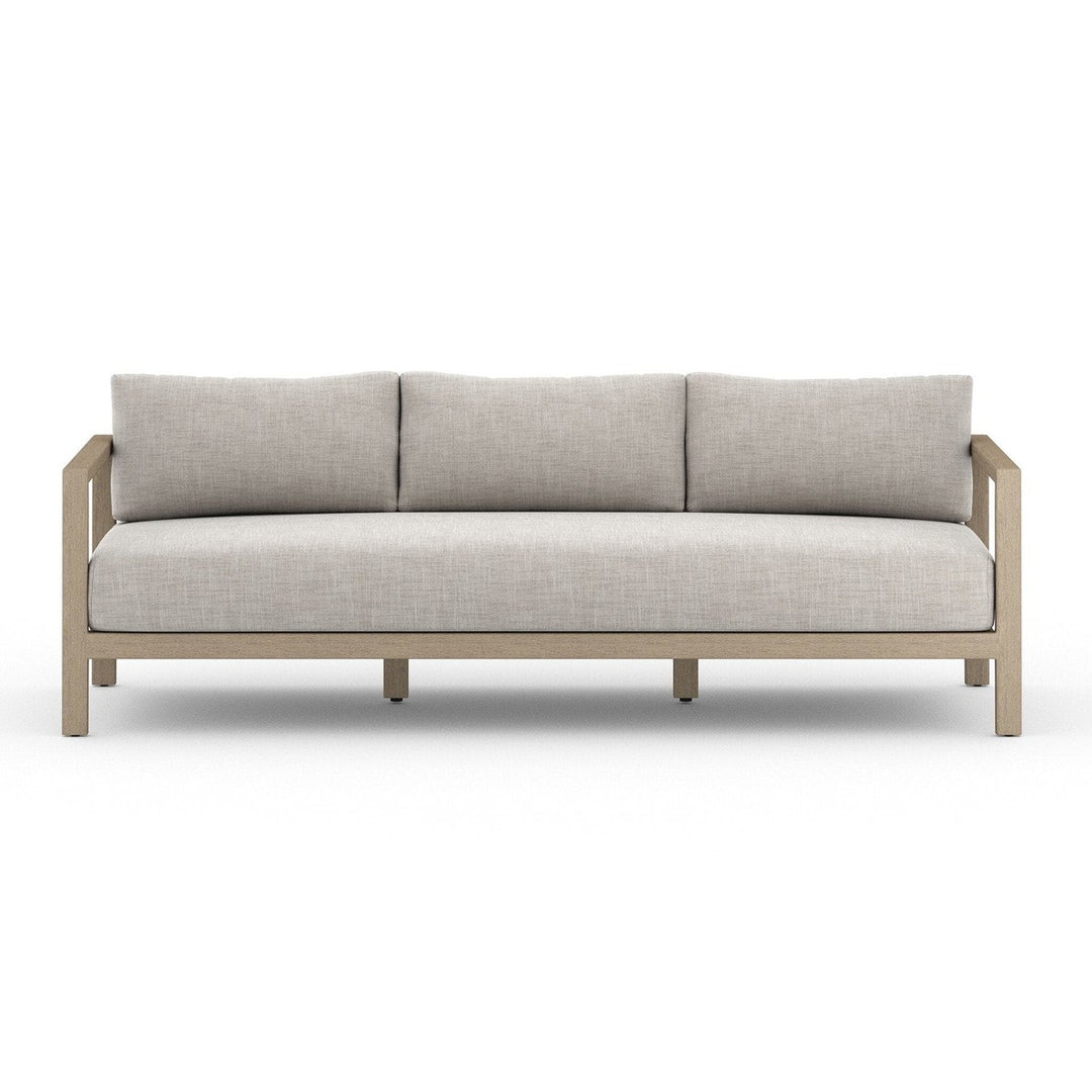 Monterey Outdoor Sofa, Washed Brown - Venao Grey