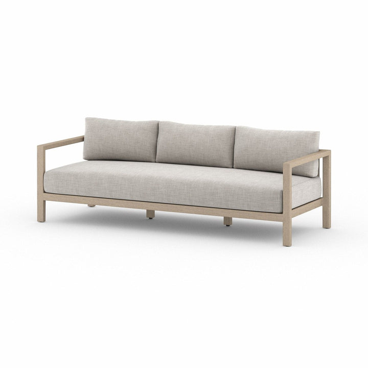 Monterey Outdoor Sofa, Washed Brown - Venao Grey