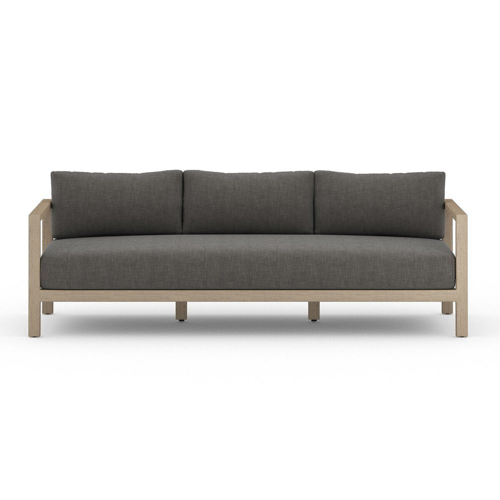 Outdoor Sofas & Sectionals Monterey Outdoor Sofa, Washed Brown - 88" - Charcoal