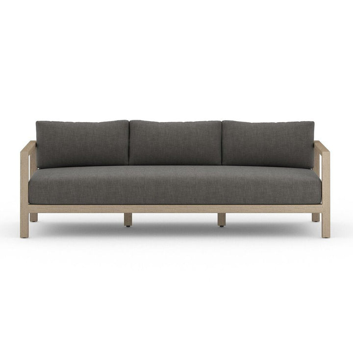 Outdoor Sofas & Sectionals Monterey Outdoor Sofa, Washed Brown - 88" - Charcoal