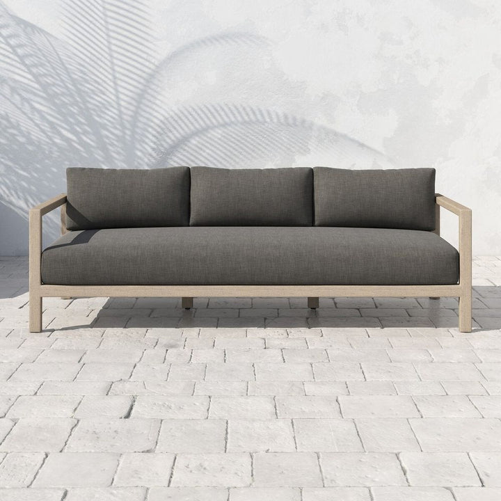 Outdoor Sofas & Sectionals Monterey Outdoor Sofa, Washed Brown - 88" - Charcoal