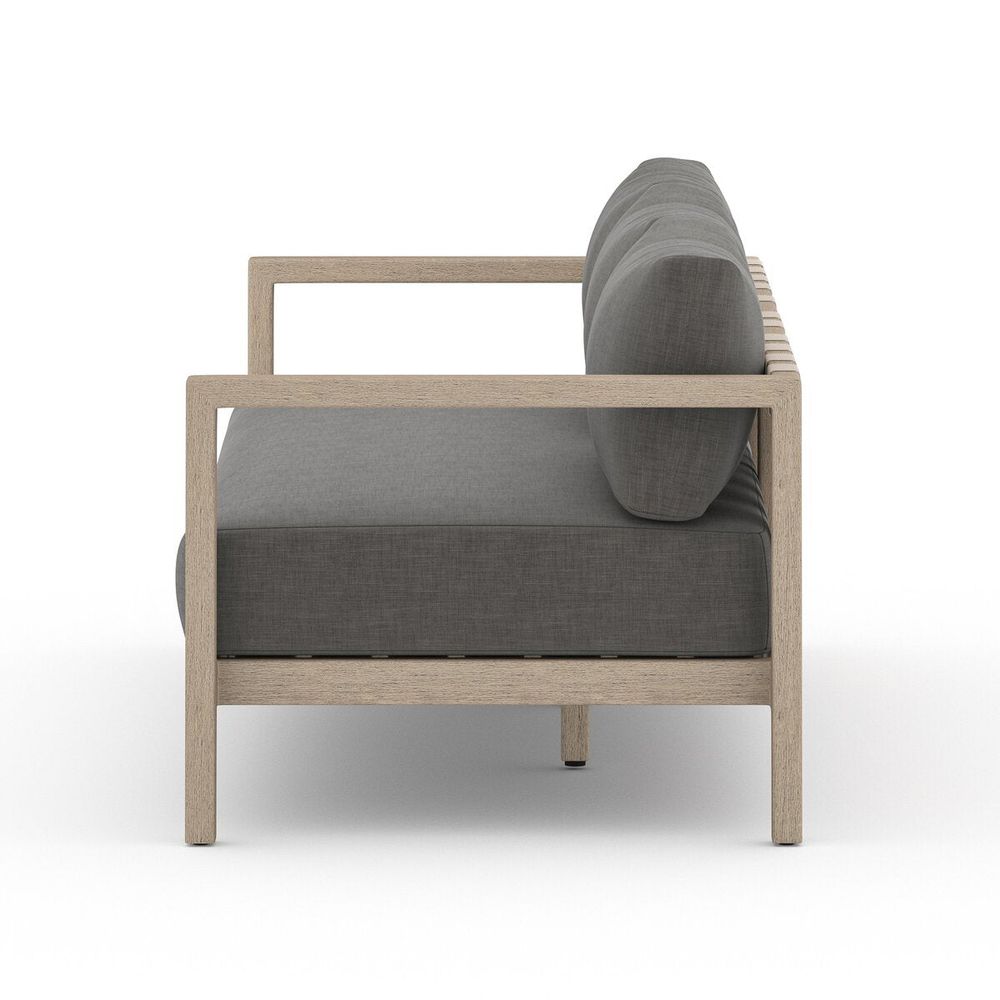 Outdoor Sofas & Sectionals Monterey Outdoor Sofa, Washed Brown - 88" - Charcoal