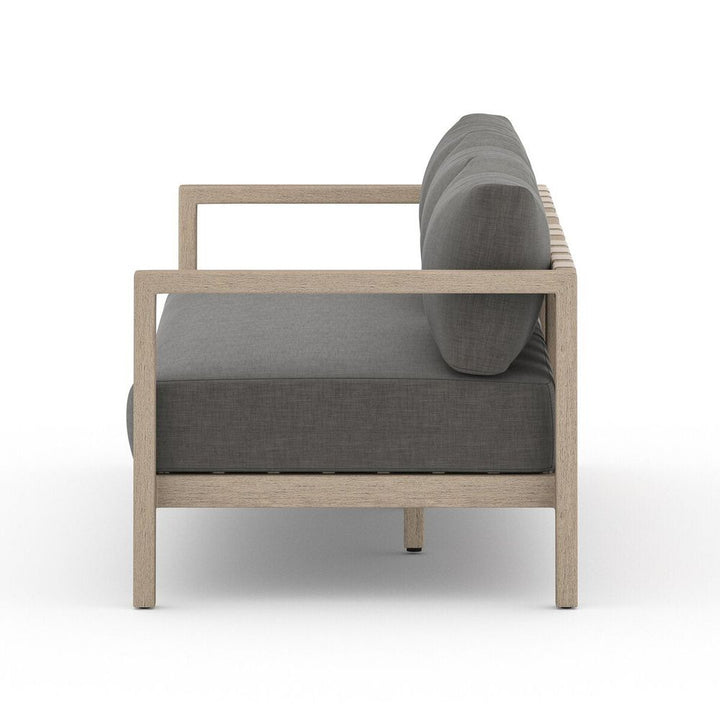 Outdoor Sofas & Sectionals Monterey Outdoor Sofa, Washed Brown - 88" - Charcoal