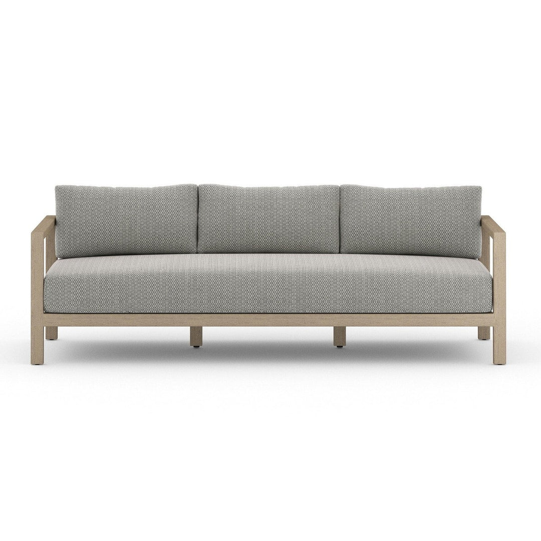 Monterey Outdoor Sofa, Washed Brown - Faye Ash