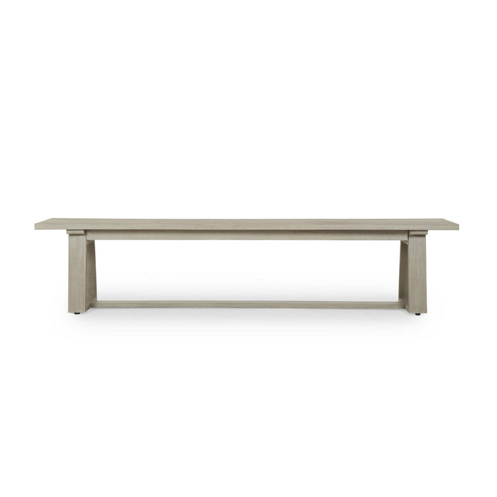 Camden Outdoor Dining Bench - Weathered Grey-FSC