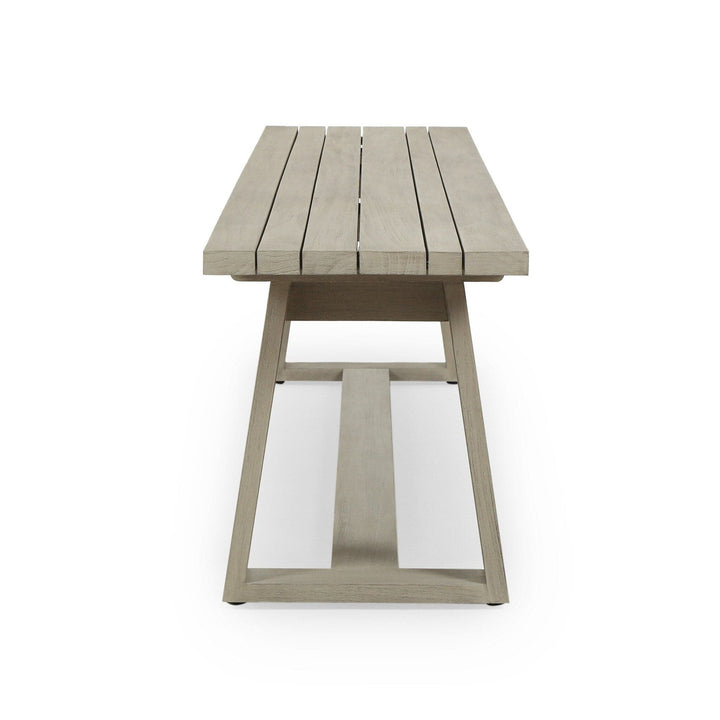 Camden Outdoor Dining Bench - Weathered Grey-FSC