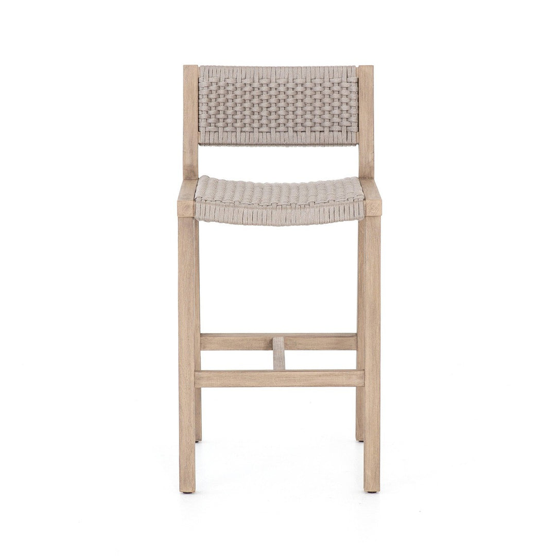 Dominic Outdoor Counter Stool - Thick Grey Rope