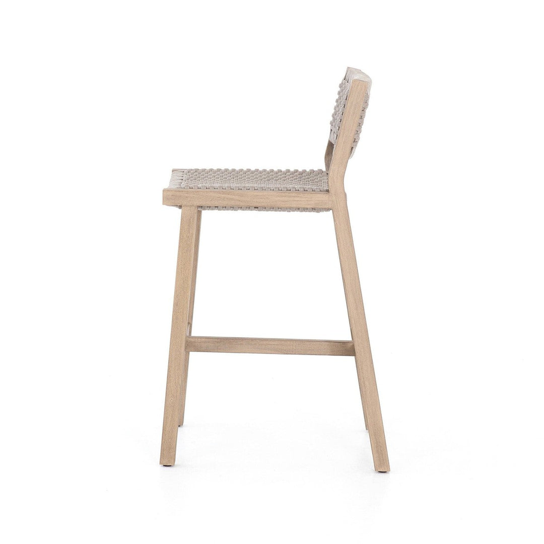 Dominic Outdoor Counter Stool - Thick Grey Rope