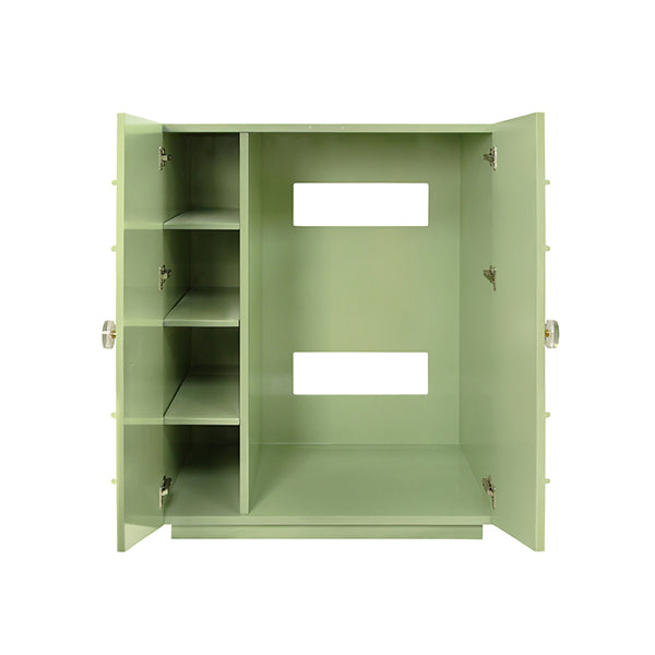 Cabinets & Curios Judd Two Door Celadon Green Lacquer Cabinet