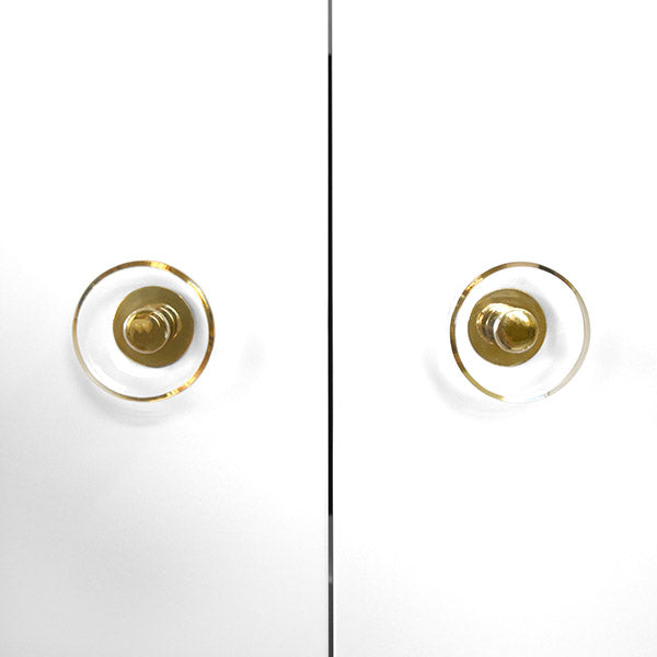 Judd Two Door Matte White Lacquer Cabinet