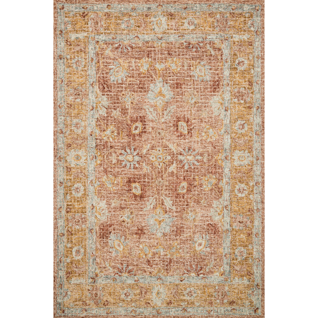 Loloi Julian Terracotta / Gold 7'-9" x 9'-9" Area Rug