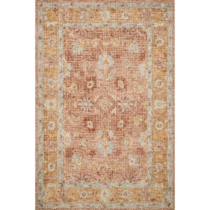 Loloi Julian Terracotta / Gold 2'-6" x 7'-6" Runner Rug