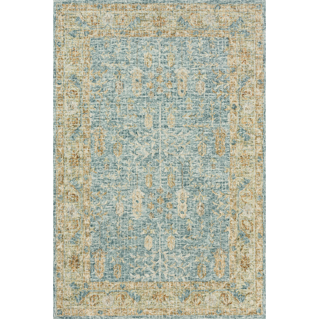 Loloi Julian Blue / Gold 18" x 18" Sample Rug