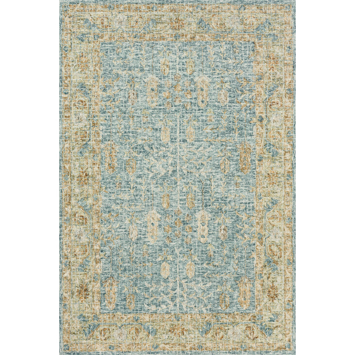 Loloi Julian Blue / Gold 18" x 18" Sample Rug